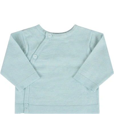 Absorba Teal Cardigan For Babykids In Green