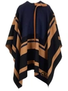 CHLOÉ CHLOÉ STRIPED KNIT PONCHO