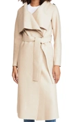 Harris Wharf London Women Volcano Coat Pressed Wool In Almond