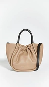 PROENZA SCHOULER SMALL RUCHED TOTE LIGHT TAUPE,PROSH20314