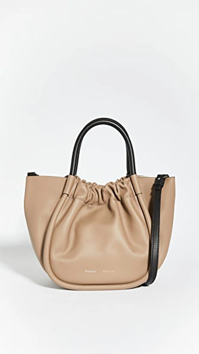 Proenza Schouler Small Ruched Tote In Light Taupe