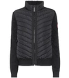 Canada Goose Hybridge Paneled Wool And Quilted Shell Down Jacket In Black