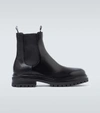 Gianvito Rossi Chester Leather Chelsea Boots In Black