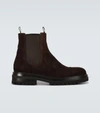 Gianvito Rossi Harry Suede Chelsea Boots In Brown