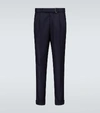 OFFICINE GENERALE LUIGI PLEATED WOOL FLANNEL trousers,P00493532