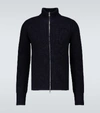 OFFICINE GENERALE ZIPPED MERINO WOOL CARDIGAN,P00493540