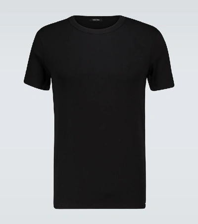 TOM FORD COTTON CREWNECK T-SHIRT,P00512328