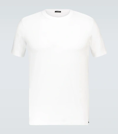 Tom Ford Cotton Crewneck T-shirt In White