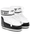 Moon Boot Classic Low 2 Shell And Faux Leather Snow Boots In White