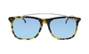 Carrera Ca Car A150 Tortoise Plastic Rectangle Sunglasses Green Lens In Green