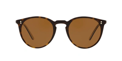 Oliver Peoples 0ov5183s Round Sunglasses In Brown