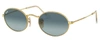 Ray Ban 3547 Oval Sunglasses In Blue