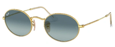 Ray Ban 3547 Oval Sunglasses In Blue