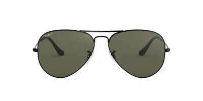 Ray Ban Rb3025 Aviator Polarized Sunglasses In Green