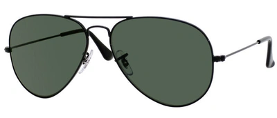 Ray Ban 3025 58mm Aviator Sunglasses In Green