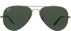 Ray Ban Rb 3025 Aviator Sunglasses In Green