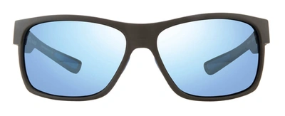 Revo Re 1097 01 Bl Espen Bs Rectangle Polarized Sunglasses In Blue