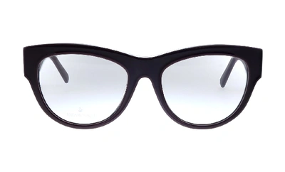 Swarovski Sk 5214 Cat-eye Eyeglasses In Black