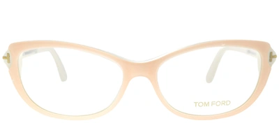 Tom Ford Ft 5286 Cat-eye Eyeglasses In Clear
