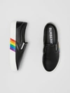 BURBERRY Bio-based Sole Leather Slip-on Sneakers