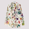 GUCCI IVORY SILK WITH FLORA PRINT,9900001123672