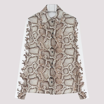 Givenchy Snakeskin Printed Shirt In Multicolor