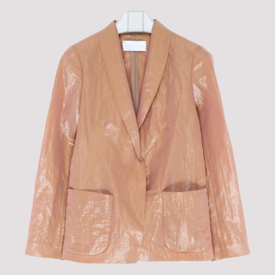 Fabiana Filippi Peach Pink Iridescent Blazer