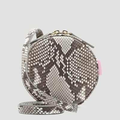 Tubici Stone Python Printed Leather Milano Neck Bag