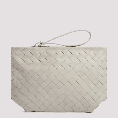 Bottega Veneta Off-white Intrecciato Leather Small Pouch