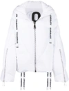 KHRISJOY DRAWSTRING LOGO PUFFER JACKET