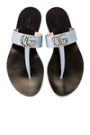 GUCCI MARMONT LEATHER THONG SANDALS,GUCC-WZ107