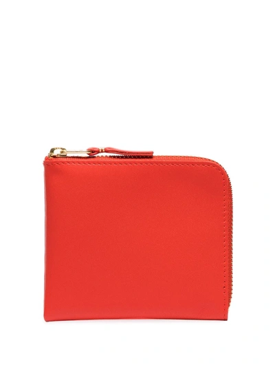 Comme Des Garçons Classic Leather Wallet In Orange