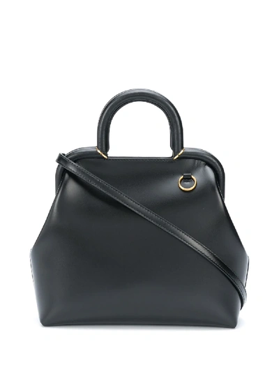 Jil Sander Clover Handbag In Black
