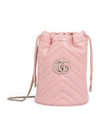 GUCCI MINI LEATHER MARMONT BUCKET BAG,15832848