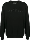 JOHN RICHMOND LONG-SLEEVED LOGO PRINT JUMPER