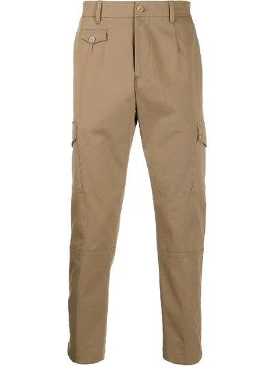 Etro Straight-leg Cargo Trousers In Brown