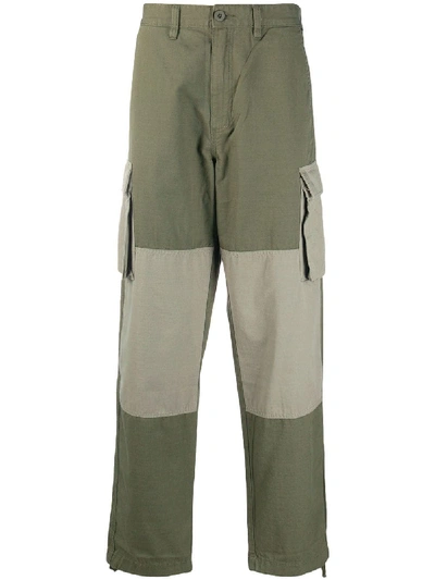 Vans Panelled Cargo Trousers In Green