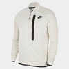 Nike Men's Sportswear Tech Fleece Bomber Jacket In White