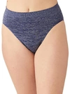 Wacoal Women's B-smooth High-cut Brief Underwear 834175 In Patriot Blue Heather
