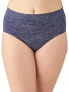 Wacoal Women's B-smooth High-cut Brief Underwear 834175 In Patriot Blue Heather