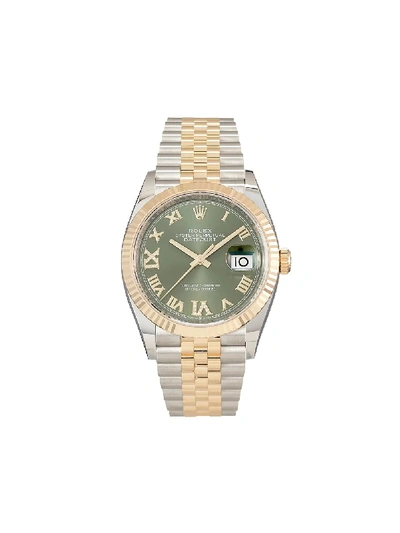 Rolex 2020 Unworn Datejust 36mm In Green