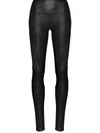 SPANX FAUX-LEATHER HIGH-RISE LEGGINGS