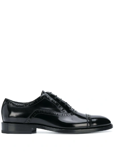 Jimmy Choo Falcon Brogue-detail Oxford Shoes In Black