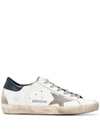 Golden Goose Super-star Distressed-finish Sneakers In White
