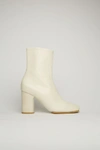 Acne Studios Women's Bathy Square-toe Leather Ankle Boots In Leather Ankle Boots
