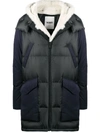 YVES SALOMON ZIPPED PADDED COAT