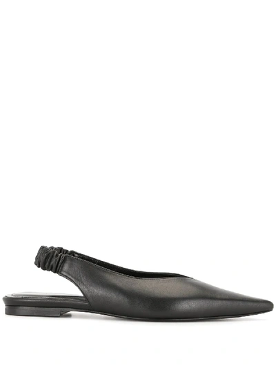 Anine Bing Women's Tara Slingback Pointed Toe Flats In Black