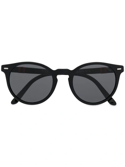 Polo Ralph Lauren Round Frame Sunglasses In Black