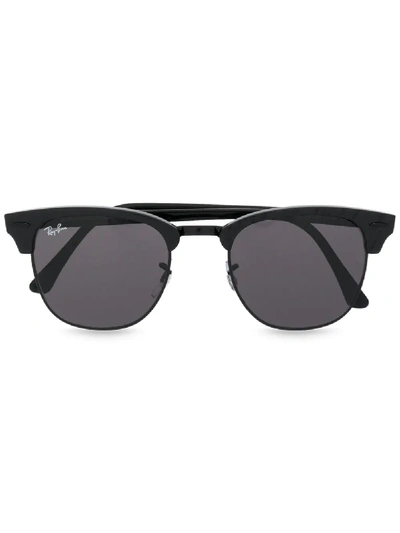 Ray Ban Clubmaster Square Sunglasses In Black