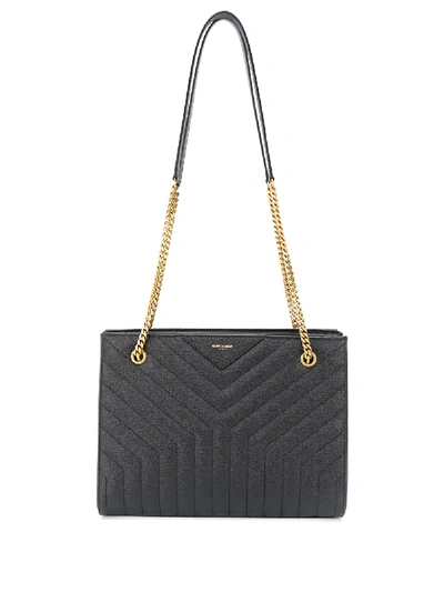 Saint Laurent Joan Shopping Shoulder Bag In Black